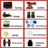 ENON 12v Cordless Car Polisher Kit Set, 2500-5000 RPM, 2X Battery, Brushless Car Polishing Machine, Buffer Polisher with 6 Variable Speeds, Sander for Car Waxing Buffing Scratch Repairing (XE-BL 1250)