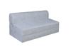 COZY COMFORT Folding Sofa Cum Bed with Cushion for Home & Living Room | Mattress- Perfect for Guests | Jute Fabric I Sofa Bed (Grey, 4 * 6 Feet)