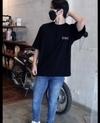 Rigo Men Navy Oversized Printed T-shirt