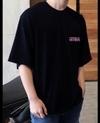 Rigo Men Navy Oversized Printed T-shirt
