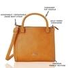 LAVIE OMNIA MED SATCHEL Yellow Handbags