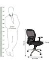 DIVANO MODULAR .PVT.LTD Modern India Matrix Medium Mesh Black office chair withLumber support - DIY