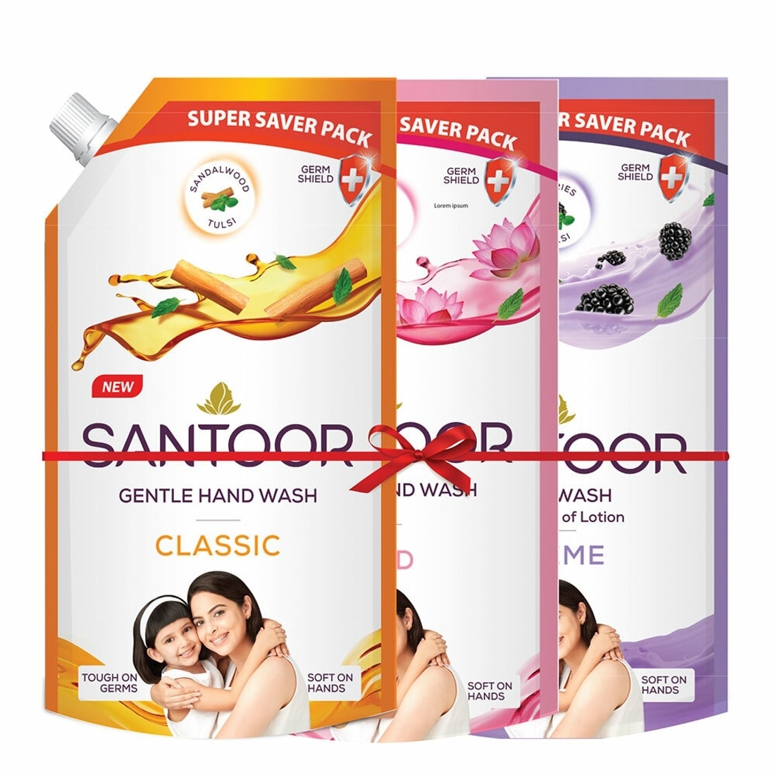 Santoor Multi Variant Handwash 650Ml*3