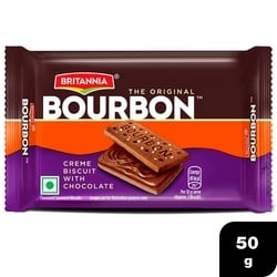 Britannia Bourbon The Original Chocolate Cream Biscuits 50 g