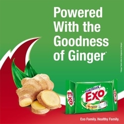 Exo Ginger Twist Anti-Bacterial Dishwash Bar 90 g 4