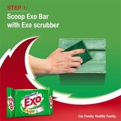 Exo Ginger Twist Anti-Bacterial Dishwash Bar 90 g 6