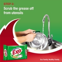 Exo Ginger Twist Anti-Bacterial Dishwash Bar 90 g 7