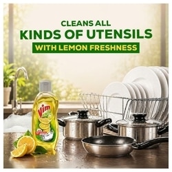 Vim Lemon Concentrated Dishwash Liquid 250 ml 5