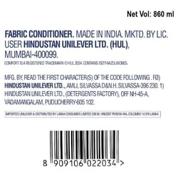 Comfort After Wash Morning Fresh Fabric Conditioner 860 ml 8