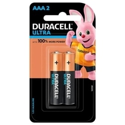 Duracell Ultra AAA Alkaline Batteries 1.5 V (Pack of 2)