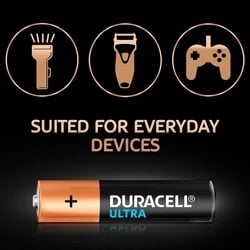 Duracell Ultra AAA Alkaline Batteries 1.5 V (Pack of 2) 8