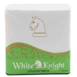 White Knight 2 Ply Dinner Napkin (50 sheets)