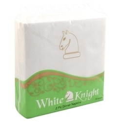 White Knight 2 Ply Dinner Napkin (50 sheets) 2