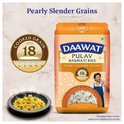 Daawat Pulav Basmati Rice 1 kg 4