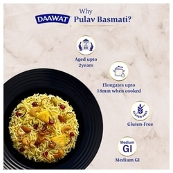 Daawat Pulav Basmati Rice 1 kg 7