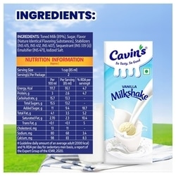 Cavin's Vanilla Milkshake 180 ml 4