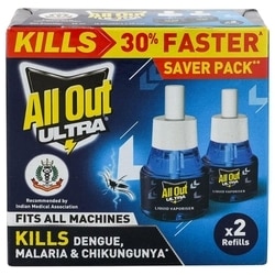 All Out Ultra Power+ Fan Mosquito Repellent Refill 45 ml (Pack of 2)