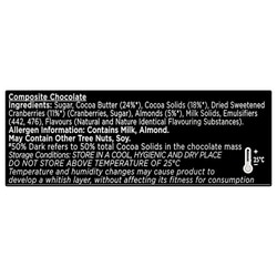 Cadbury Bournville Cranberry 50% Dark Chocolate 78 g 9