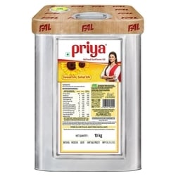 Priya Refined Sunflower Oil 13 kg