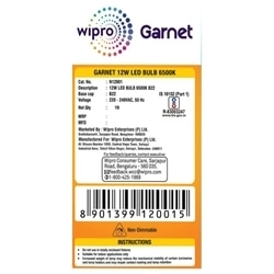 Wipro Garnet White LED Bulb 12 W 4