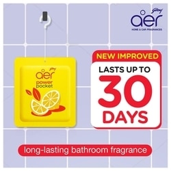Godrej Aer Power Pocket Lemon Tangy Delight Bathroom Freshener 10 g 7