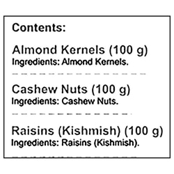 Nutraj Healthy Byte 3 Nuts Dry Fruits Gift Pack 300 g 11