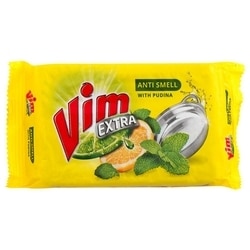 Vim Extra Anti Smell Pudina Dishwash Bar 250 g
