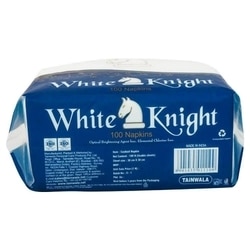 White Knight Cocktail Paper Napkins 30x30 cm (100 pcs) 2