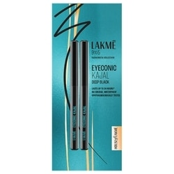 Lakme Eyeconic Kajal Twin, Deep Black 0.35 g (Pack of 2)