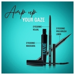 Lakme Eyeconic Kajal Twin, Deep Black 0.35 g (Pack of 2) 10