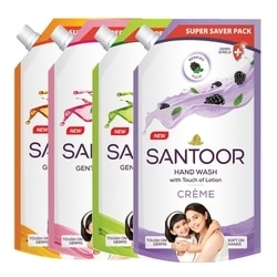 Santoor Classic Gentle Hand Wash 600 ml (Buy 1 Get 1 Free) 4