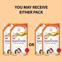 Santoor Classic Gentle Hand Wash 600 ml (Buy 1 Get 1 Free) 5