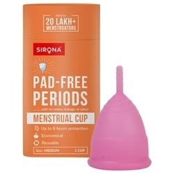 Sirona Pad-Free Periods Reusable Silicone Menstrual Cup 1 pc (Medium)