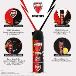 Mortein 2-In-1 All Insect Killer Spray 250 ml 4