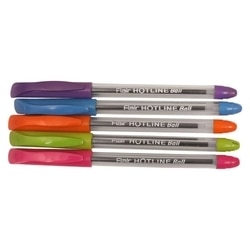 Flair Hotline Blue Ball Pen - Pack of 5 (Buy 1 @50%) 2