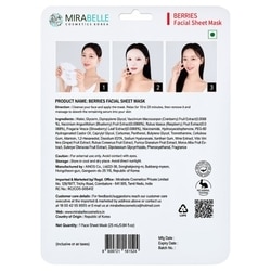 Mirabelle Korea Berries Fairness Facial Mask 25 ml 2