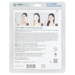 Mirabelle Korea Cucumber Fairness Facial Mask 25 ml 2