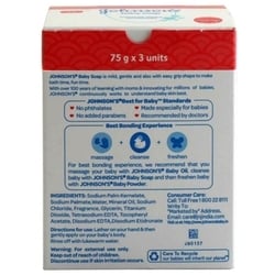 Johnson's Baby Soap 75 g (Pack of 3) 2