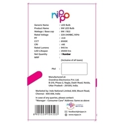 Nippo LED Blub 9 W 3