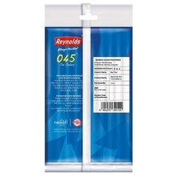 Reynolds 045 Fine Carbure 0.7 mm Blue Ball Pen (Pack of 10) 2
