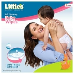 Little's Soft Cleansing Baby Wipes with Lid 80 pcs 2
