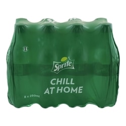 Sprite Lemon Lime Flavor Soft Drink 250 ml (Pack of 8)