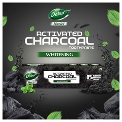 Dabur Herb'l Activated Charcoal Whitening Toothpaste 120 g 3