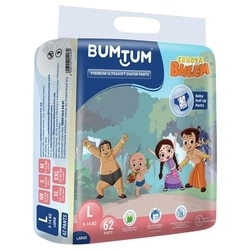 Bumtum Premium Ultrasoft Daiper Pants (L) 62 Count (9-14 kg) 4