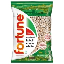 Fortune Unpolished Whole Kabuli Chana 500 g
