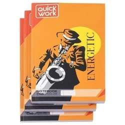 Quick Work Single Line Long Notebook 172 pages (Pack of 3) 2