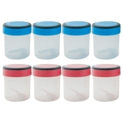 Home One Assorted Plastic Ring Container 500 ml (Set of 4)