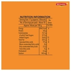 Britannia Treat Orange Cream Biscuit 309 g 4