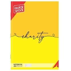 Quickwork A4 Binded Single Line Notebook 140 Pages Pack of 5 2