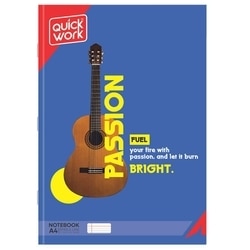 Quickwork A4 Binded Single Line Notebook 140 Pages Pack of 5 5